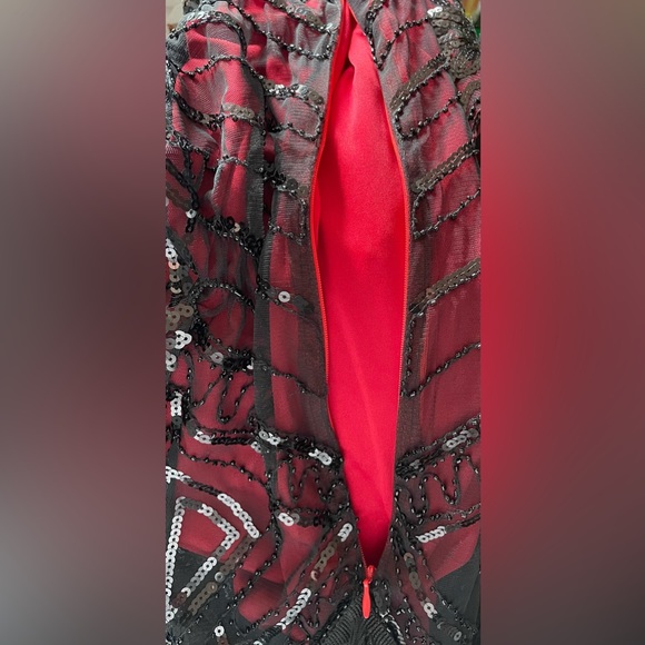 NWT SWEETV Women's Sequin Flapper Dress,1920s Size XL - Picture 9 of 13